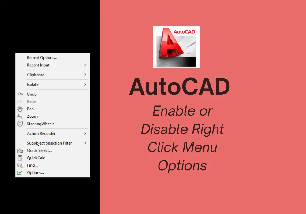 autocad 20210109 right click customisation