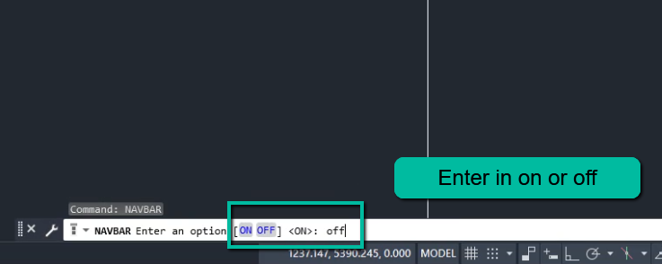 AutoCAD How to turn on navbar 210326 2 1