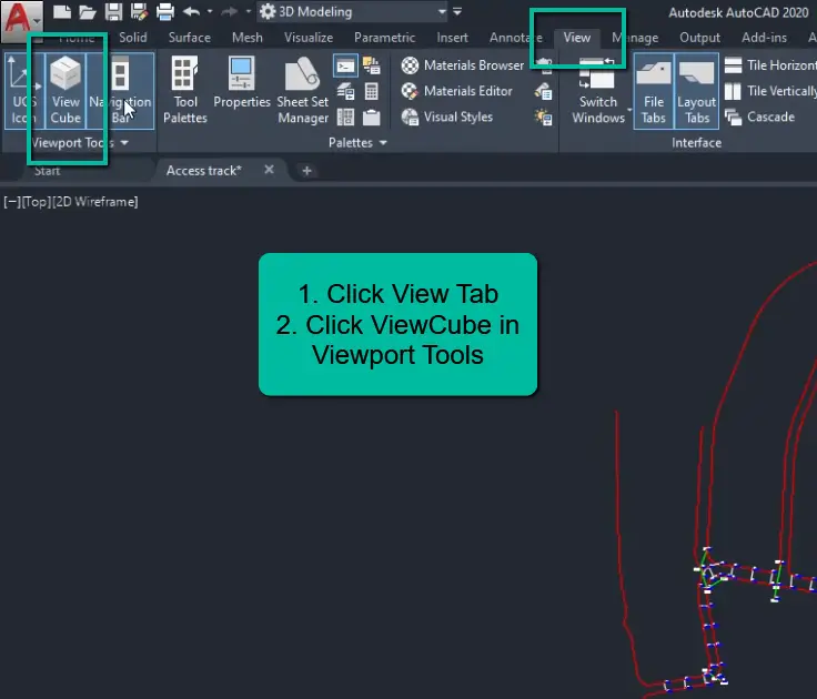 AutoCAD How to turn on viewcube 210326 2