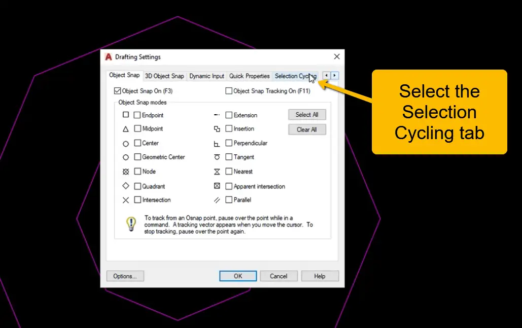 Autocad how to select overlapping objects 06
