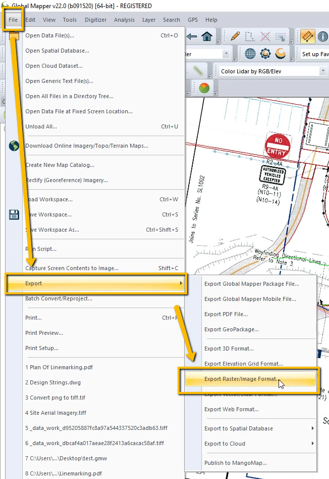 Global Mapper Georeference Image 17 210322