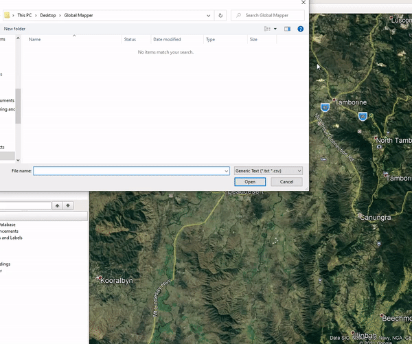 Google earth select the all file file type