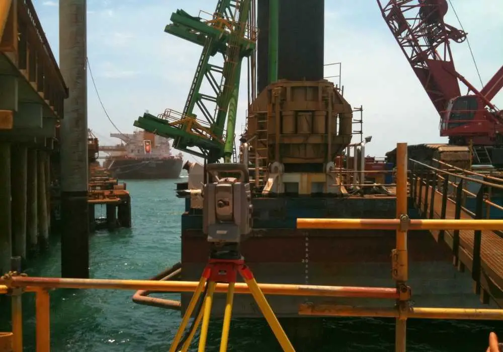 Surveyors tripods used for marine surveying applications 220312