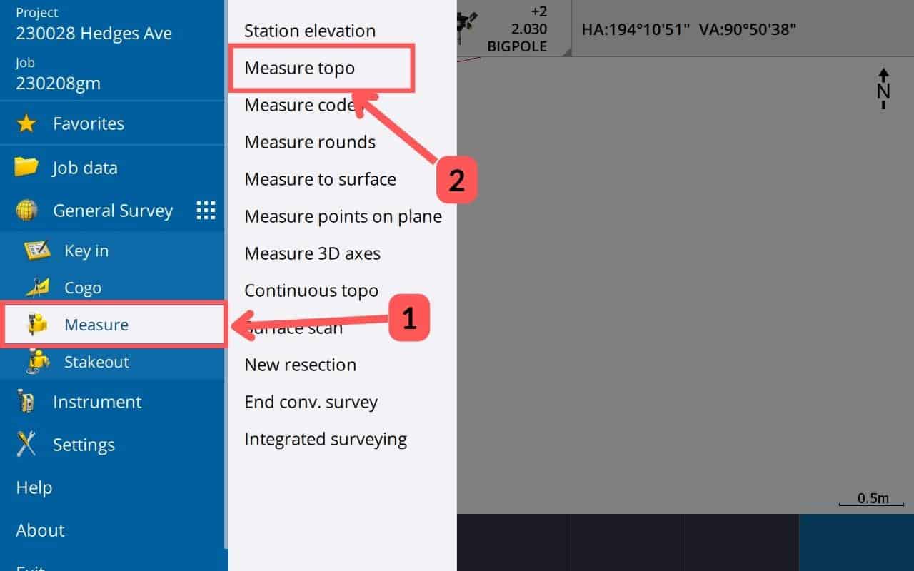 230226 Step 2 Open the measure topo function 1