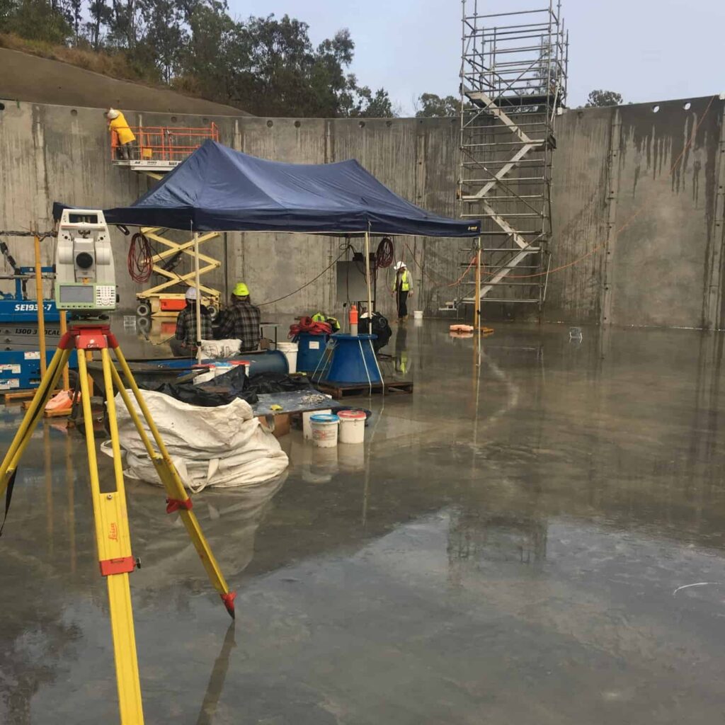 Leica total station setting steel brackets