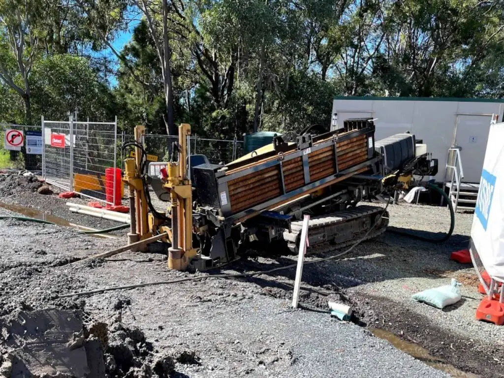 230312 Directional driller drilling under road for services 1