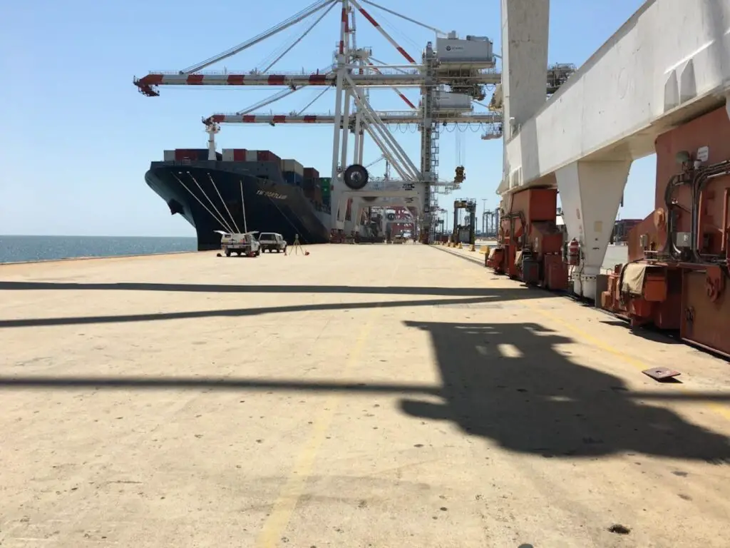 230312 Harbour crane at port of brisbane