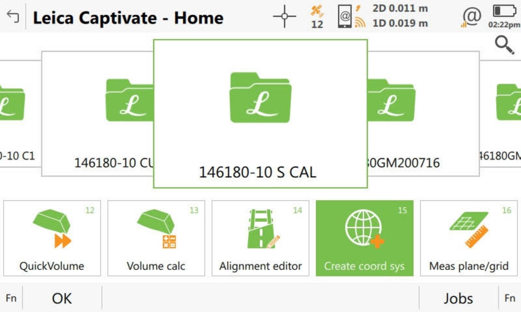 230315 Leica Captivate Site Calibration Open Create coord sys application 1