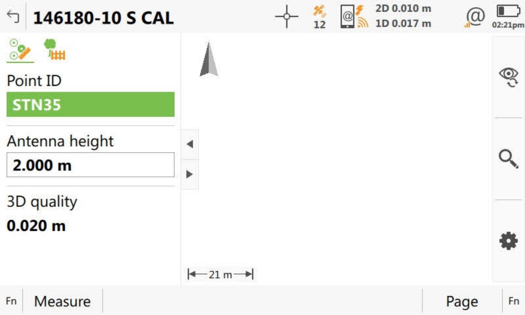 230315 Leica Captivate Site Calibration name points same as the control file 1