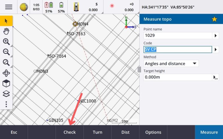 Check Shot Data Trimble TSC7 Backsight Check | Surveyor Insider