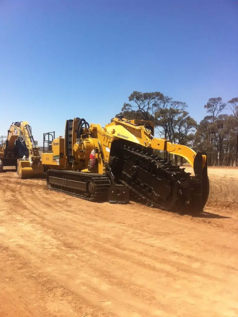 230316 Trenching machine on standby