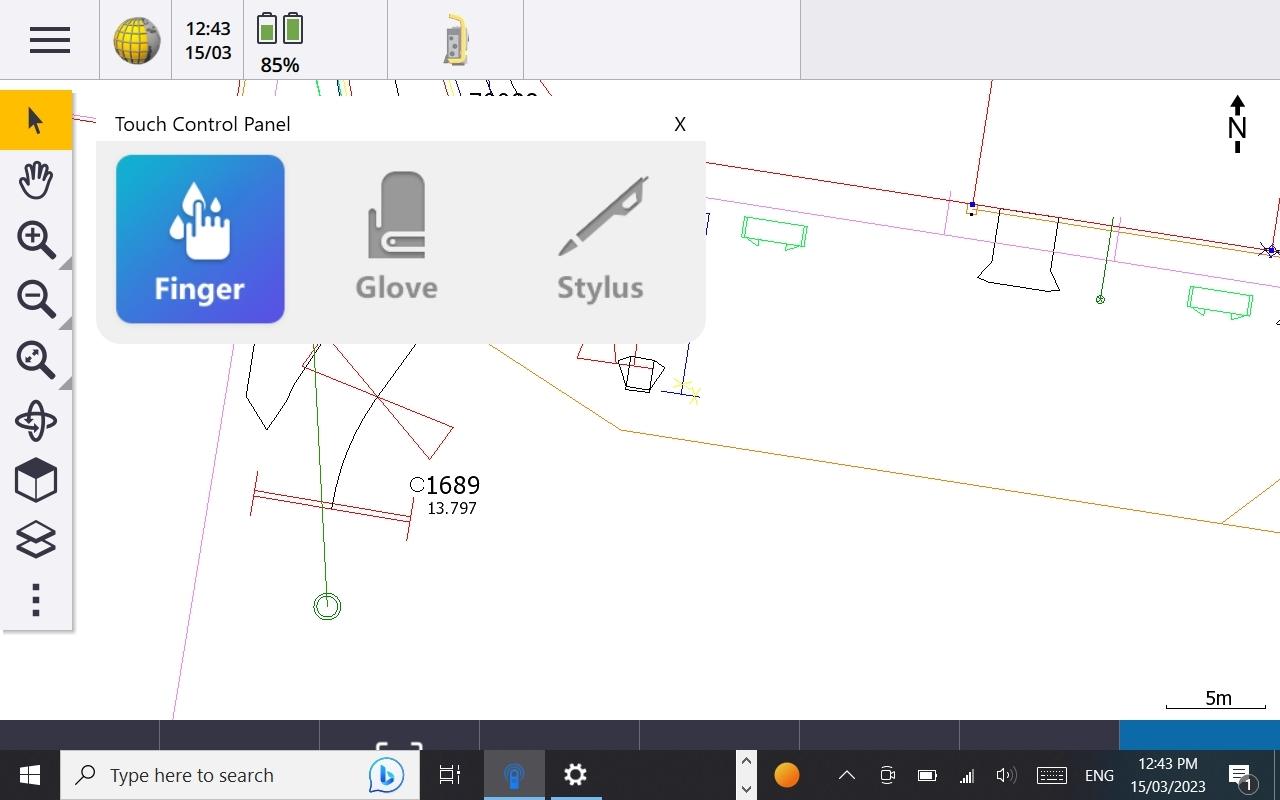 230318 Trimble TSC7 Select finger option