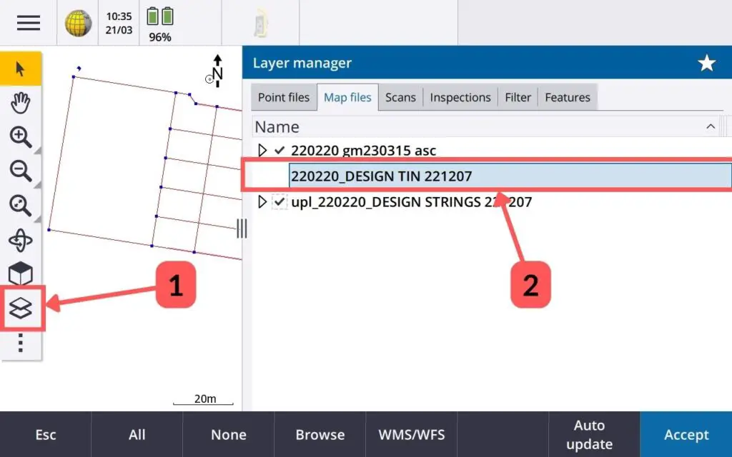 230407 how to activate ttm file on trimble survey controller TSC