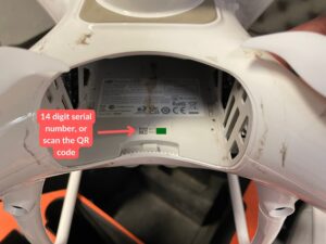 dji phantom 4 serial number check